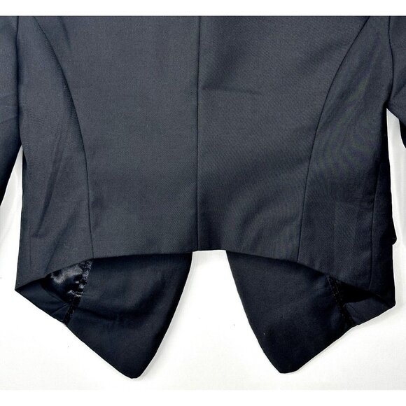 Silence + Noise Womens Blazer Cropped Jacket Urban Outfitters Lined Black XS - Picture 6 of 11